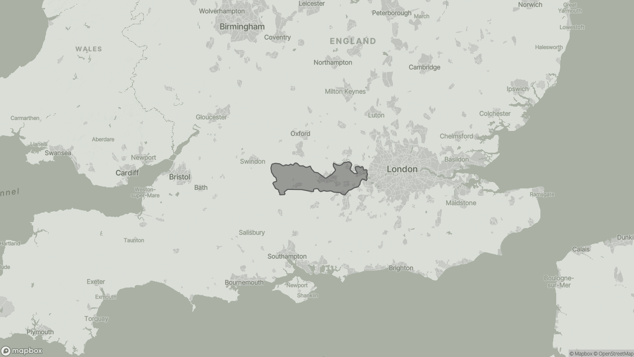 Map of Cost of Live-in Care in Berkshire showing towns we provide care in