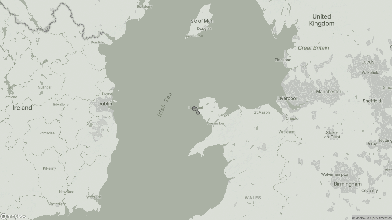Map of Best Home Carers in Gwynedd showing towns we provide care in