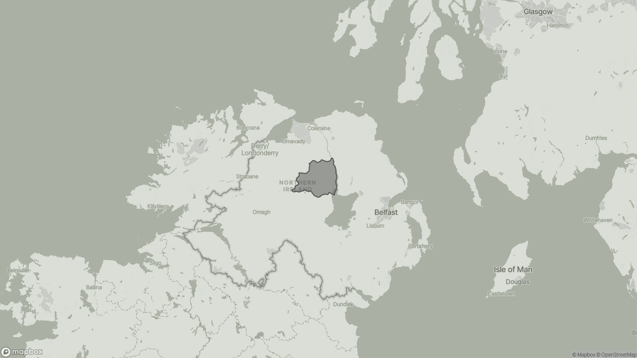 Map of Types Of Elderly Care Available in Magherafelt showing towns we provide care in