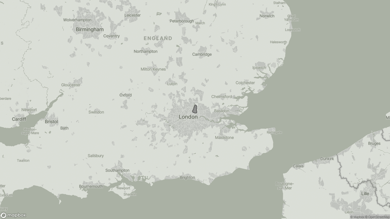 Map of Cost of Live-in Care in Waltham Forest showing towns we provide care in