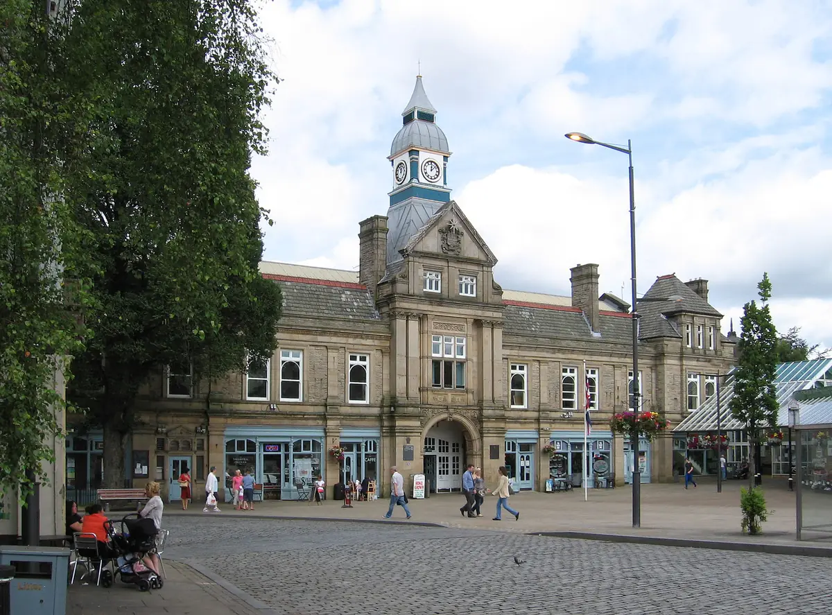 Darwen Market and town centre, Darwen