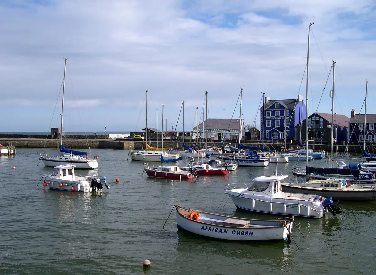 Aberaeron harbour and town, Aberaeron