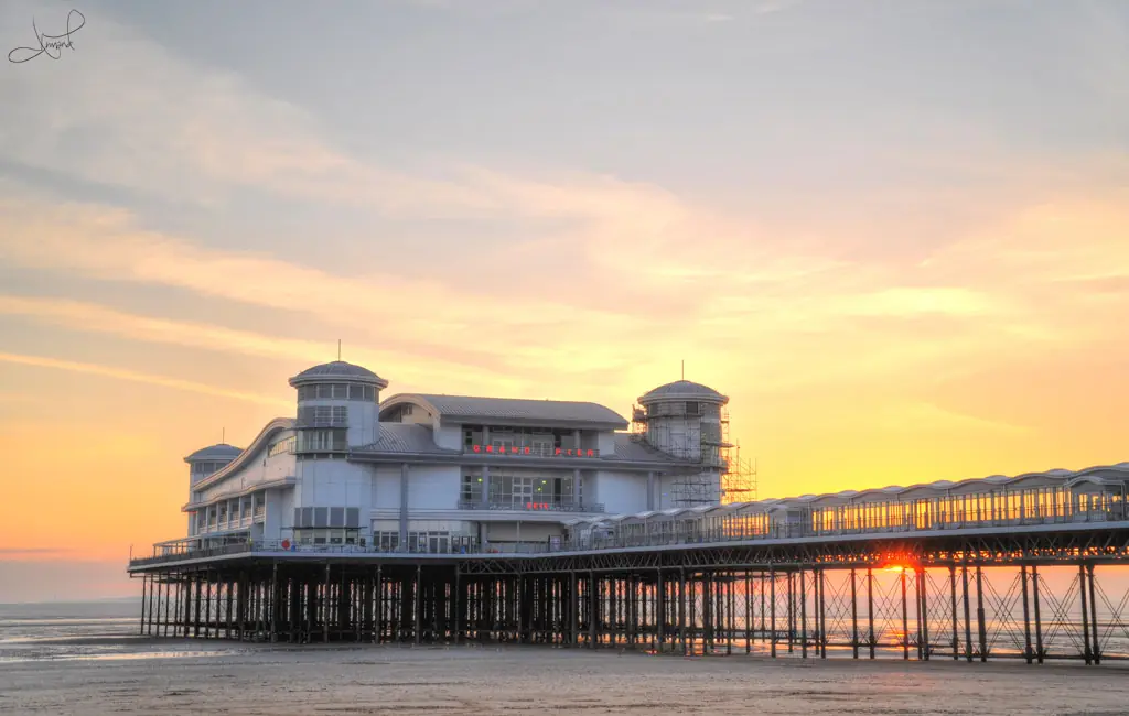 Weston-super-Mare seafront and beach, Weston-super-Mare
